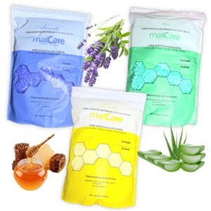 Cera Elástica Granulada, Aromas Surtidos (Miel, Aloe y Lavanda) Max Care, 3 Kg