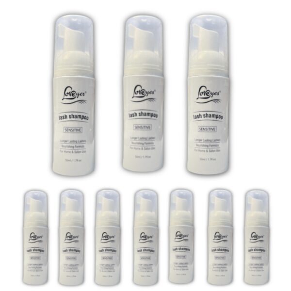 10 Shampoo para Pestañas con mini brocha (50 ml C/U), Love Yes, (Nuestros precios incluyen IVA) - Imagen 2