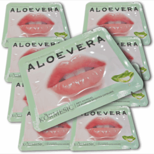 Parches hidratantes mascarillas de labios  balsamos labiales, Aloe Vera, 10 unidades