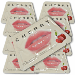 Parches hidratantes mascarillas de labios  balsamos labiales, Cherry, 10 unidad