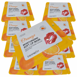 Parches hidratantes de labios mascarillas  balsamos labiales, Naranja, 10 unidad