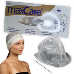 Gorro para Visos o mechas capilares, de goma resistente, con gancho separador, Reutilizable