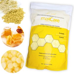 Kit Depilación con olla 500  ml + 1 Kg de cera Max Care + 50 paletas. Kit Depilación. Miel