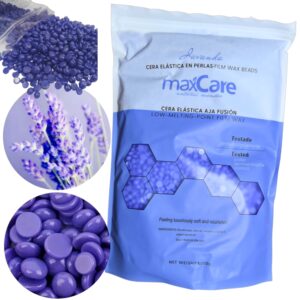 Kit Depilación con olla 500  ml + 1 Kg de cera Max Care + 50 paletas. Kit Depilación. Lavanda