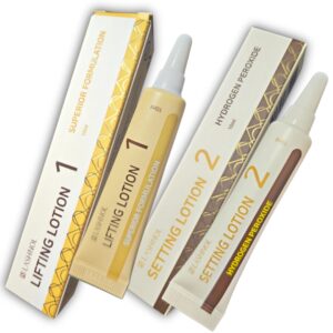 Lifting de Formulación Superior con Cisteamina, producto Coreano Lashnol,  2 Tubos, Permanente y Neutralizante de 10 ml cada uno