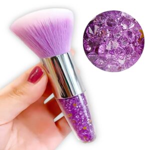 Brocha sacude Polvo de uñas con cristales