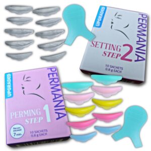 Kits para Lifting de Pestañas Permania, incluye pasos 1 y 2 , 10 pares de bigudies y 2  Y brush, Kit Lifting 50
