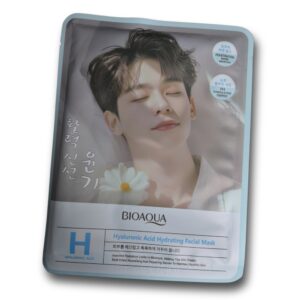 Mascarilla facial hidratante de acido híaluronico BIOAQUA, 10 sachets de 25 ml c/u.