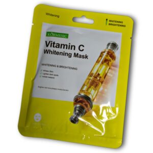 Mascarilla facial blanqueadora con vitamina C, 10 sachets de 25 ml c/u.