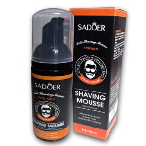 Espuma para afeitar barba, suaviza e hidrata, 60 ml.