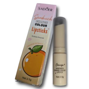 Balsamo labial hidratante, retractil con extracto de naranja.