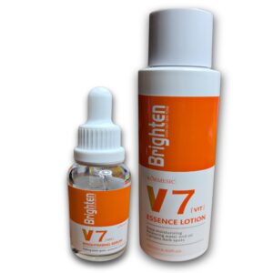 Kit intensivo para el cuidado de la piel, con Biotina, niacinamida, retinol, pantenol... Incluye Locion de 130ml + serum blanqueador 30ml.