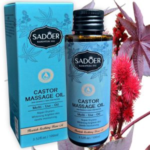 Aceite de castor corporal para masajes, 100ml.