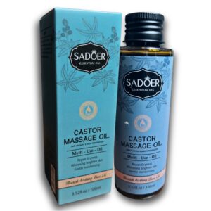 Aceite de castor corporal para masajes, 100ml.