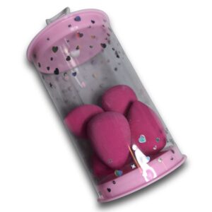 Set de 5 mini esponjas ultra suaves para maquillaje.