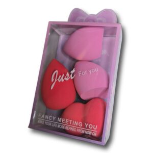 Set de 4 esponjas ultra suaves para maquillaje