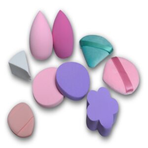 Set de 9 esponjas ultra suaves para maquillaje Global Star.