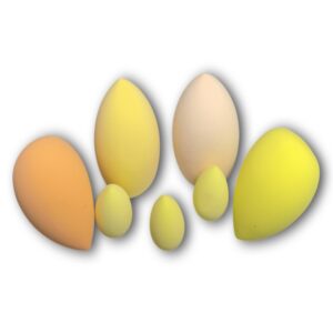 Set de 7 esponjas ultra suaves para maquillaje Global Star.