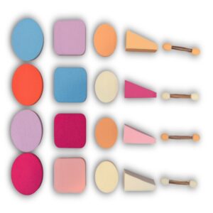 Set de 20 esponjas para maquillaje.