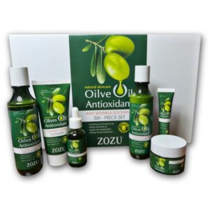 Kit facial antioxidantes y rejuvenecedor, con aceite de oliva, tratamiento completo de 6 piezas