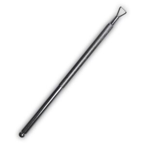 Repujador o removedor de cutículas doble punta, redonda y con hilo de acero