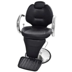 Sillon para Barbería y Peluquería Reclinable, de cuero sintético