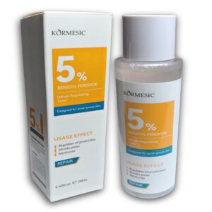 Suero regulador de cebo Kormesic con 5% de peróxido de benzoilo 130ml