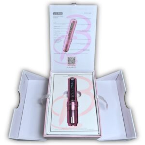 Dermografo Biomaser U1 Pro Rosa, con doble batería que alcanzan hasta 12 horas de operación