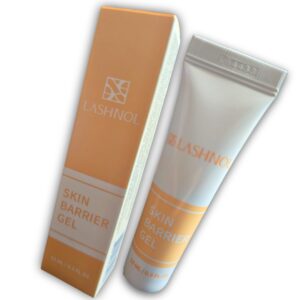 Skin Barrier Gel Lashnol 15 ml. Proteje la piel de las cejas durante el laminado o tinturado, previniendo manchas e irritación en la zona tratada