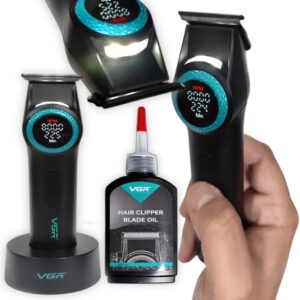 Maquina para afeitado VGR Pro T1 Modelo: V-977,  en verde y amarillo