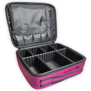 Maleta Bolso Estuche organizador pequeño de maquillaje y cosmeticos Fucsia