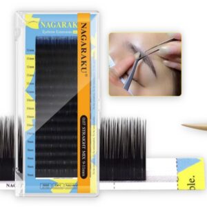 Extensiones de cejas Nagaraku, Blisters de longitudes mixtas (9-11mm)