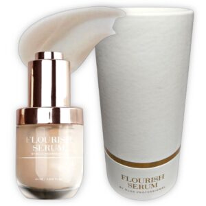 Flourish Serum  Dlux, Hidrata profundamente la piel mientras nutre las pestañas y cejas en un paso. 30ml.