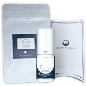 Pegamento profesional para extensiones de pestañas Earth secado  extra rápido 0.3 seg, de Dlux 5ml.