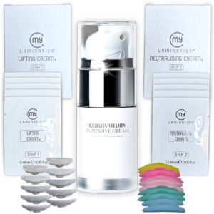 Kit My Lamination Pasos 1 y 2 + Keratin -Botox Dlux+ 10 pares de bigudies