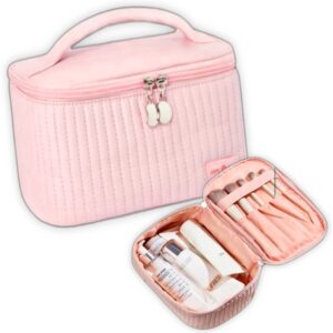 Bolso cosmetiquero mediano, Rosa Palido