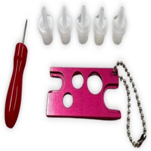 Kit para destapar para pegamentos de extensiones de cejas.