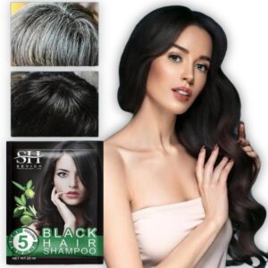 Shampoo con tinte negro Sevich, 10 sachets de 25ml c/u