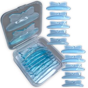 Bigudies Frozen Autoadhesivos para Lifting 5 pares, diseño de lazo, color azul, Curvatura C