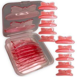 Bigudies Frozen Autoadhesivos para Lifting 5 pares, diseño de lazo, color rosa, Curvatura C