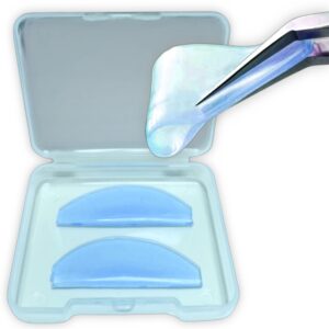 Bigudies Frozen Autoadhesivos planos para lifting coreano, azules, 1 par Dlux