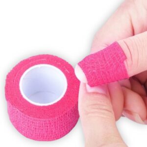 Banda Cohesiva 2,5cmx5m, Protector de dermografo o dermapen, herramienta para la esterilización y asepsia en los procemientos de Micropigmentación