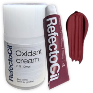 Tinte profesional para cejas y pestañas RefectoCil Chestnut + Oxidante en crema