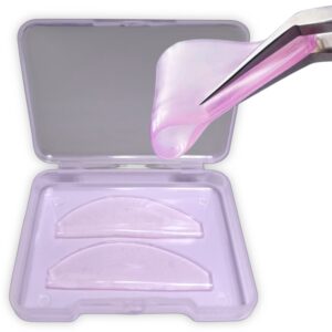 Bigudies Frozen Autoadhesivos planos para lifting coreano, Rosados, 1 par Dlux