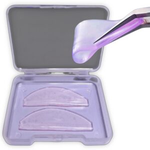 Bigudies Frozen Autoadhesivos planos para lifting coreano, morados, 1 par Dlux
