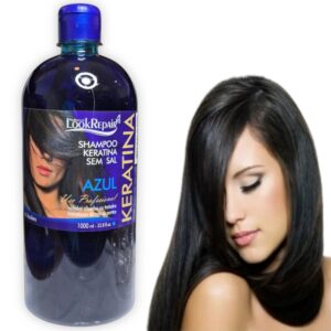 Shampoo Matizador Azul con keratina sin sal Look Repair 1 L