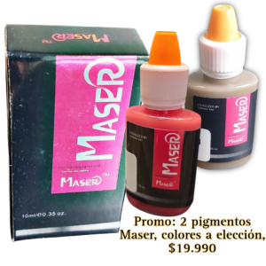 Promoción: 2 pigmentos Biomaser para microblading, 5 ml, colores a elección