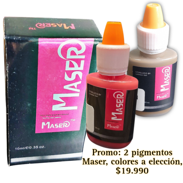Promoción: 2 pigmentos Biomaser para microblading, 5 ml, colores a elección