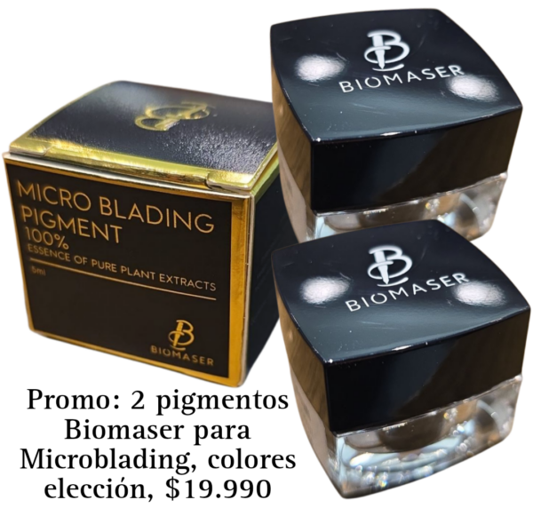Promoción: 2 pigmentos Maser para microblading, 10 ml, colores a elección