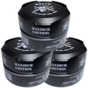 Pack 3 Ceras Gel modeladoras de cabello Rocco Black 150 ml